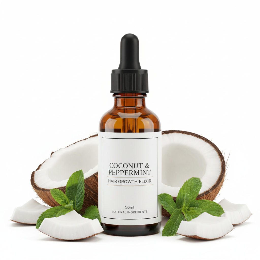 Hair Growth Oil - Coconut & Peppermint